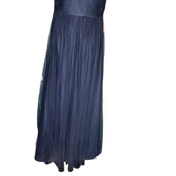 Jenny Yoo Annabelle Convertible Navy Tulle Sweetheart Strapless Dress Size 14 - Picture 7 of 12